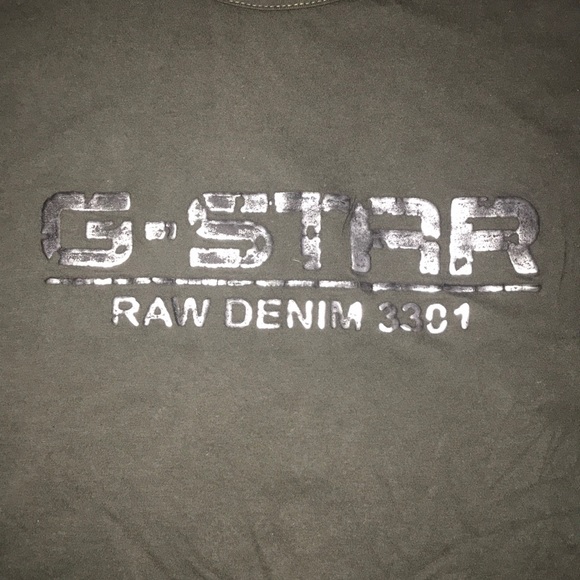 Men’s Fitted Large Star Raw Denim 3301 Gray Green - Picture 6 of 8